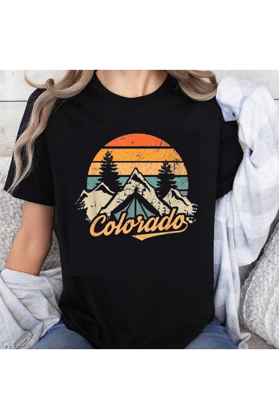 100% Cotton Sunset Mountains Tent Colorado Pine