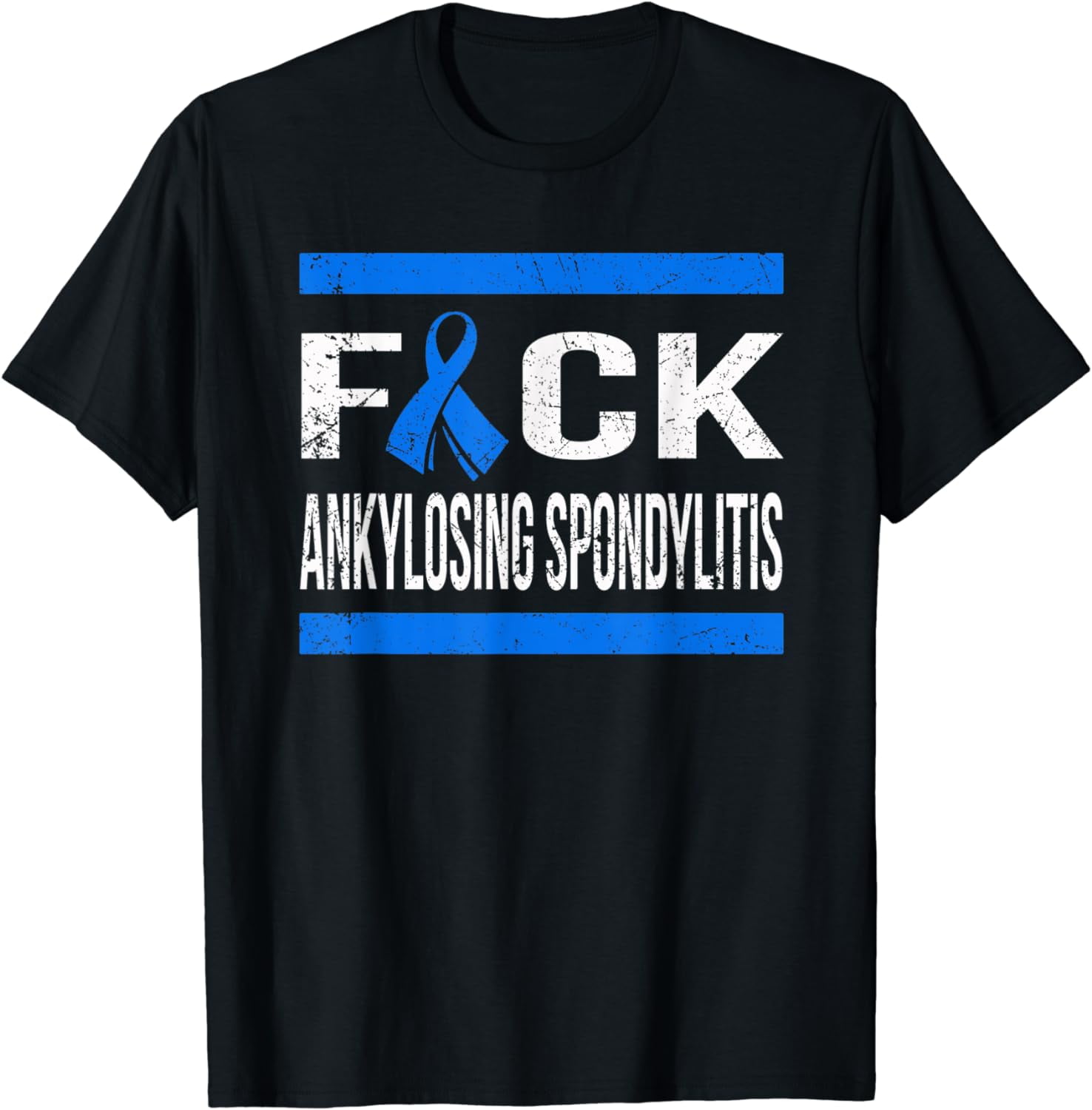 100% Cotton Support Ankylosing Spondylitis awareness t shirt - Walmart.com