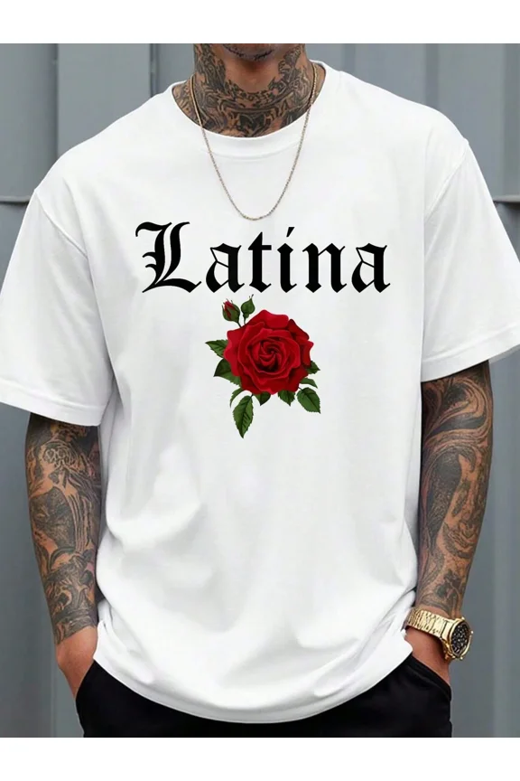 100% Cotton T Shirts Mexican Pride Latina Proud Spanish T-Shirt Men Shirts