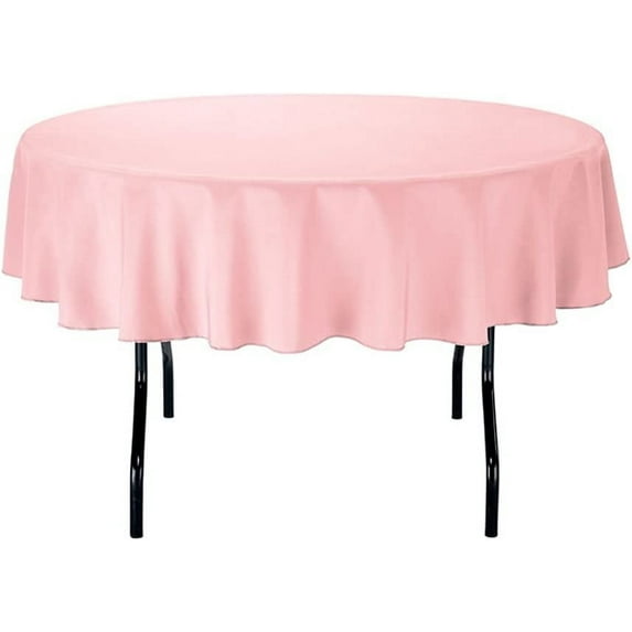 100% Cotton Table Cloth Beautiful & Decorative Great for Buffet Table, | Oval Tablecloth ( 60-Inch x 104-Inch Oval, Light Pink).