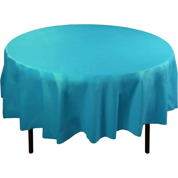 100% Cotton Table Cloth Beautiful & Decorative Great for Buffet Table, | Oval Tablecloth ( 60-Inch x 104-Inch Oval, Turquoise).