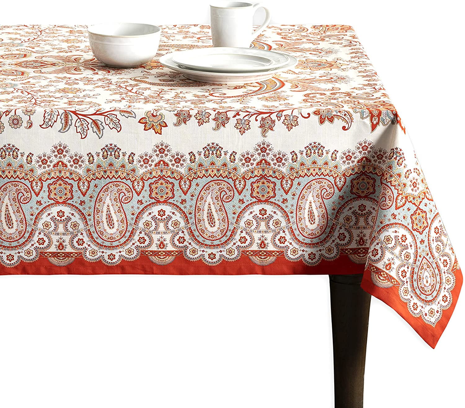 100 Cotton Table Cover 60"x60" Square Decorative Tablecloth