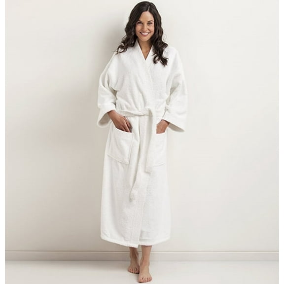 100% Cotton Terry Cloth Bathrobe Unisex | Men Women 48 x 63 Bath Robe Plush | Kimono | Spa, Sauna, Shower
