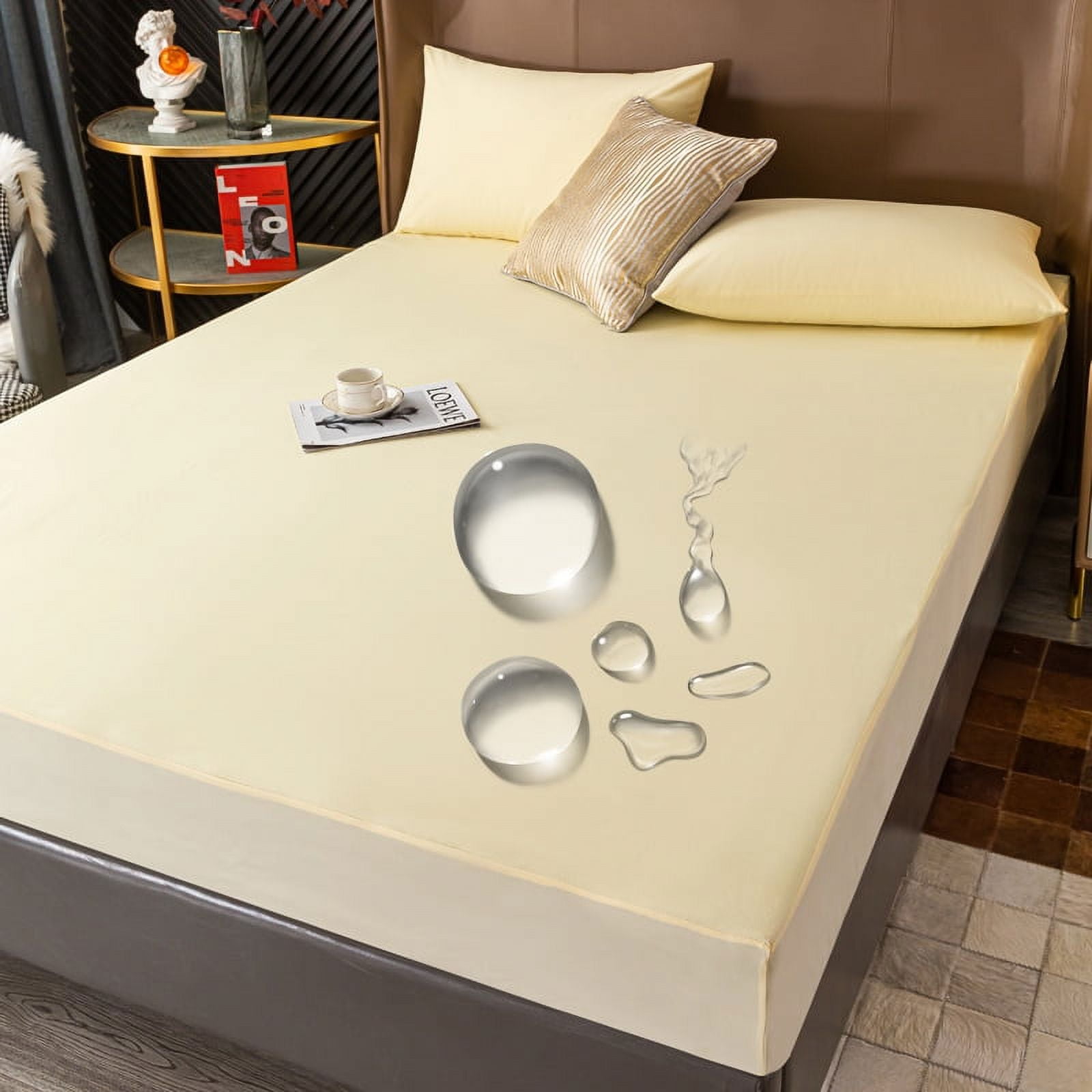 100 Cotton Thick Bed Cover Washable Mattress Pad Cover Anti Mites Bed