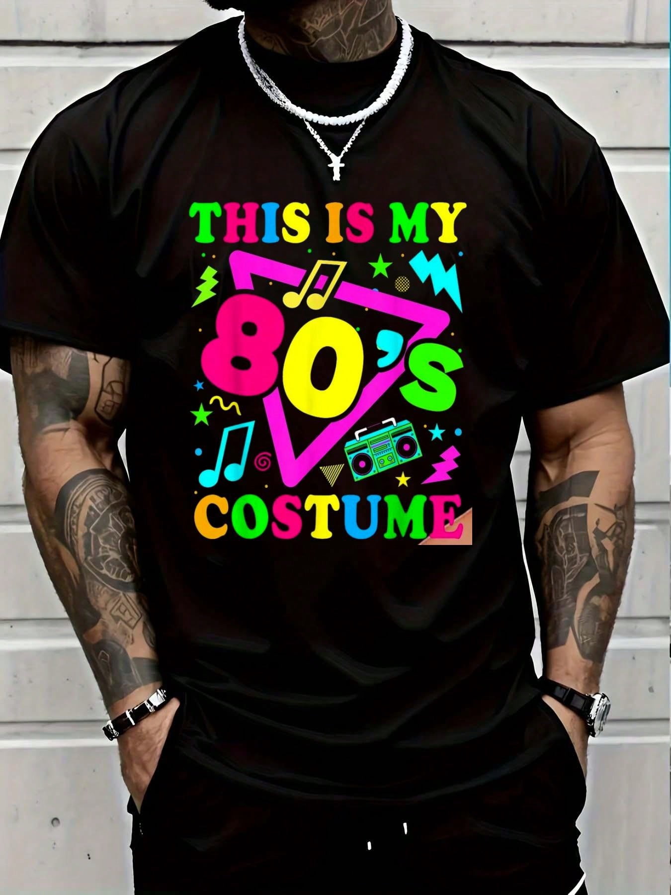 100% Cotton This Is My 80s Costume T-Shirt 80's 90's Party Vintage ...