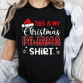 thumbnail image 1 of 100% Cotton This Is My Christmas Pajama Shirt Funny Holiday Christmas T-Shirt For Women Men Family Xmas Party Wear Gift, 1 of 5