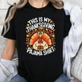 thumbnail image 1 of 100% Cotton This Is My Thanksgiving Pajama Shirt Turkey Graphic Tee Women Men Holiday Funny Casual T-Shirt Fall Autumn Top, 1 of 5
