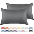 thumbnail image 1 of Warmstar 100% Cotton Toddler Pillowcase Set of 2, 600 Thread Count for Kids (13"x 18"), Soft, Breathable & Durable Cotton Cover with Envelope Closure,Dark Grey, 1 of 5
