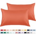 thumbnail image 1 of Warmstar 100% Cotton Toddler Pillowcase Set of 2, 600 Thread Count for Kids (13"x 18"), Soft, Breathable & Durable Cotton Cover with Envelope Closure,Orange, 1 of 5