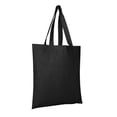 thumbnail image 1 of 100% Cotton Tote Bags Wholesale | TB100 - Set of 12, Black, 1 of 3