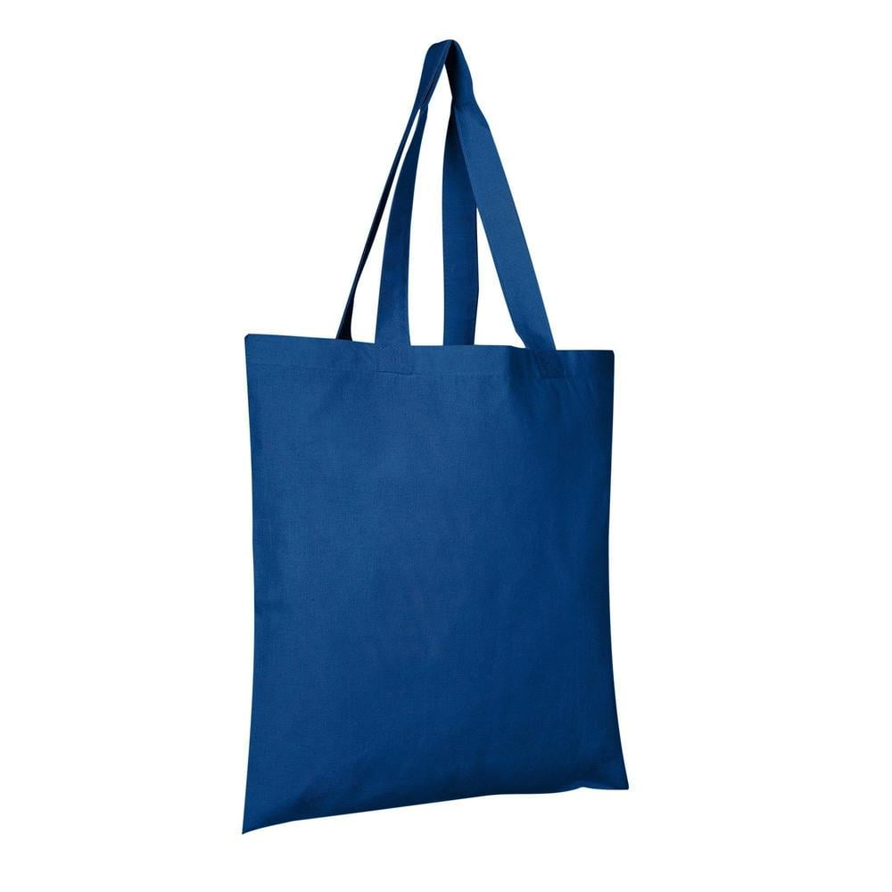 100 Cotton Tote Bags Wholesale TB100 Set of 12 Royal Walmart