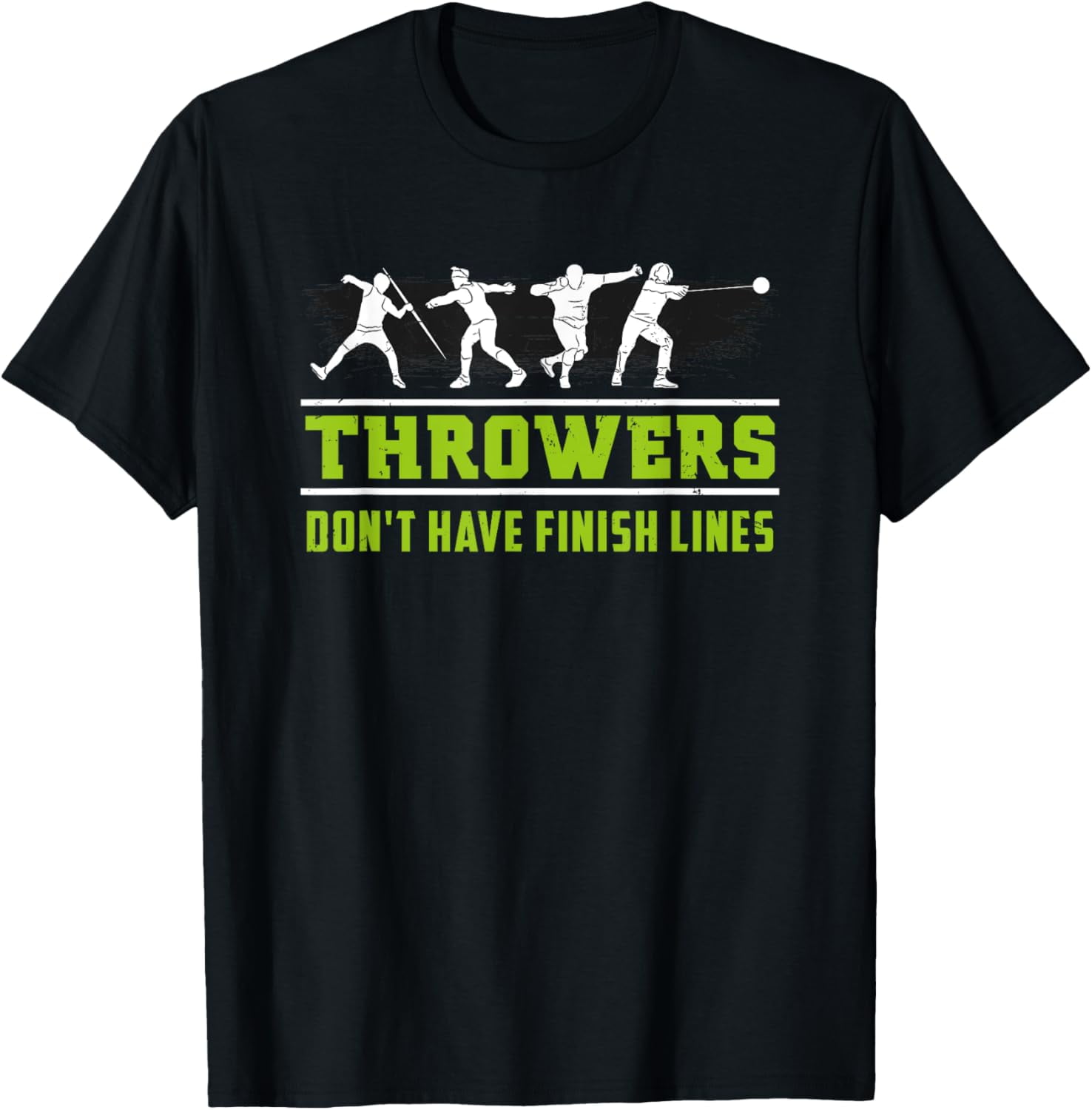 100 Cotton Track and Field Throwing shot put outfit Finish Line TShirt