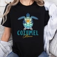 thumbnail image 1 of 100% Cotton Turtle Cozumel Mexico Design Print T-Shirt, 1 of 5