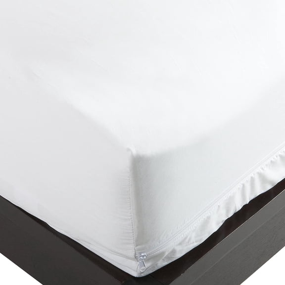 100% Cotton Twin Mattress Encasement 38x75x12 Hypoallergenic Dust Proof 6-Sided Breathable Zippered Cover