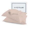 thumbnail image 1 of 100% Cotton Twin Sheet Set, 600 Thread Count Wrinkle-Resistant, Soft & Silky Sateen 3-Piece Set Light Pink by Aireolux, 1 of 9