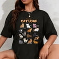 thumbnail image 1 of 100% Cotton Types of Cat Loaf Cute Kitten Kawaii Cats, Cat Lover T-Shirt, 1 of 5