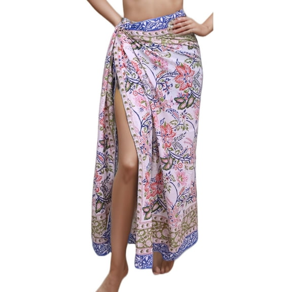 100 % Cotton Unique Swimsuit Coverup for Women Stylish Beach Cover Ups Sarong Wraps Pareo For Women