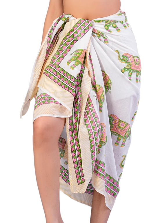 100 % Cotton Unique Swimsuit Coverup for Women Stylish Beach Cover Ups Sarong Wraps Pareo For Women
