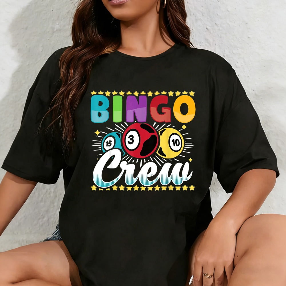 100% Cotton Unisex Bingo Player Gambling - Bingo Crew T-Shirt - Walmart.com