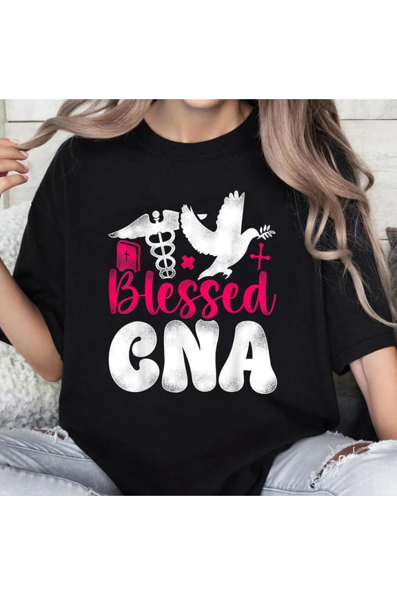 100% Cotton Unisex CNA Nurse Certified Nursing Assistant Faith Christian T-Shirt