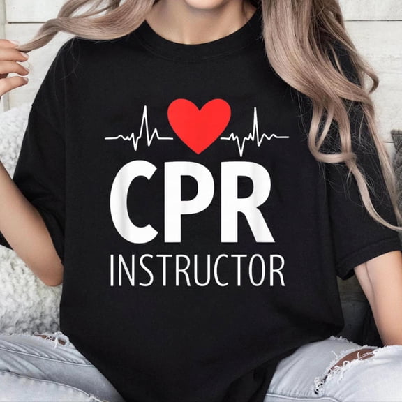 100% Cotton Unisex CPR Instructor First Aid Course, Care Emergency Coach T-Shirt