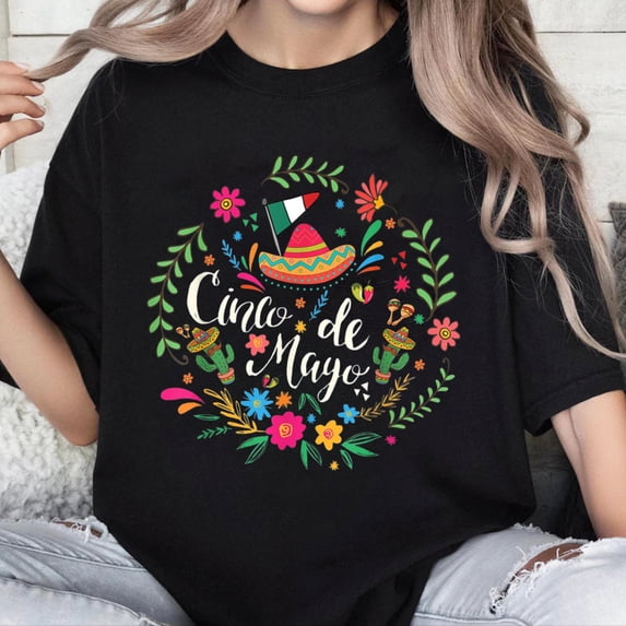 100% Cotton Unisex Cinco de Mayo, Funny Mexican fiesta 5 De Mayo T-Shirt