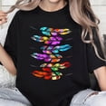 thumbnail image 1 of 100% Cotton Unisex Colorful Feathers American Indian Pride Native American T-Shirt, 1 of 5