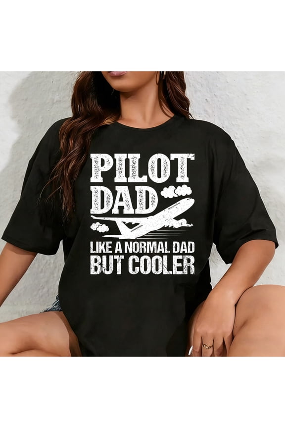 100% Cotton Unisex Funny Aviator Pilot Airplane Plane Flying Aviation Gifts Men T-Shirt