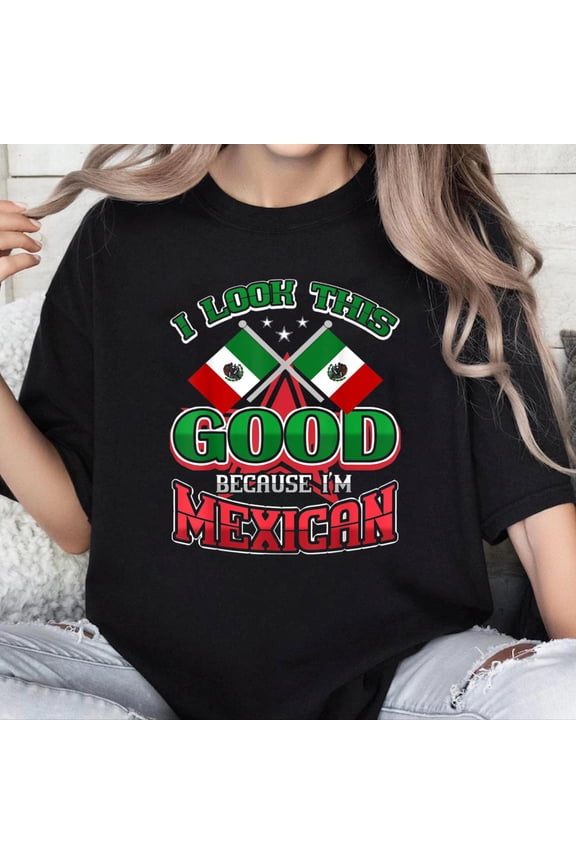 100% Cotton Unisex Funny Mexican Pride - Mexico Heritage Home Country T-Shirt