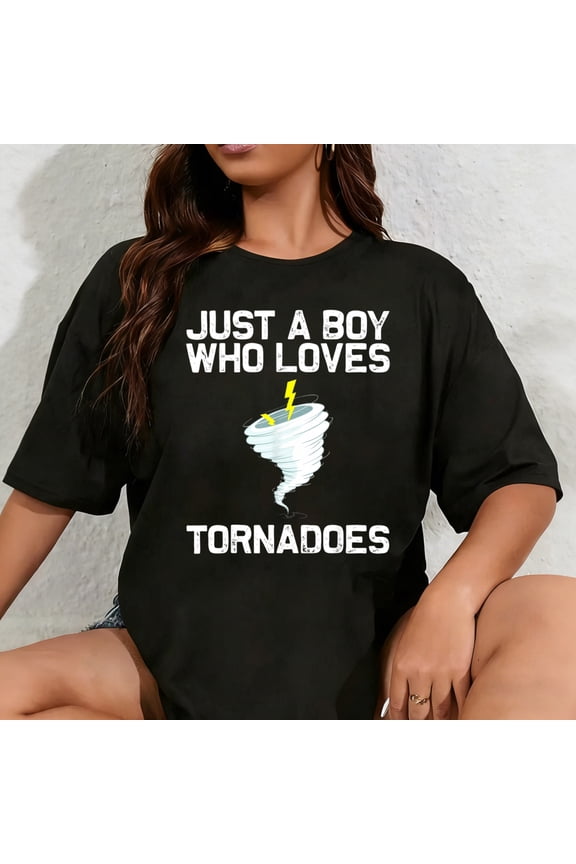 100% Cotton Unisex Funny Tornado Gift for Boys Kids Hurricane Weather Chaser T-Shirt Small