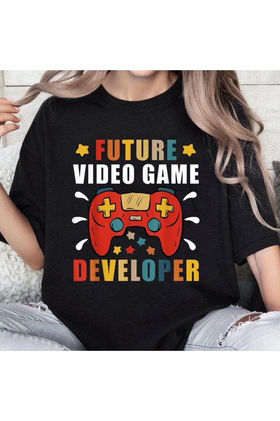 100% Cotton Unisex Future Video Game Developer T Shirt T-Shirt