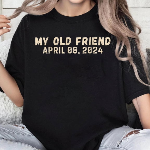 100% Cotton Unisex Hello Darkness My Old Friend Eclipse Solar Eclipse 4 08 2024 T-Shirt
