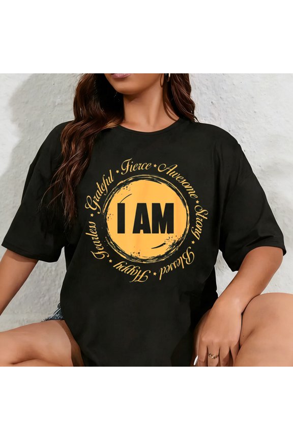 100% Cotton Unisex Motivational Quote Inspiration Positive Saying Life Slogan T-Shirt