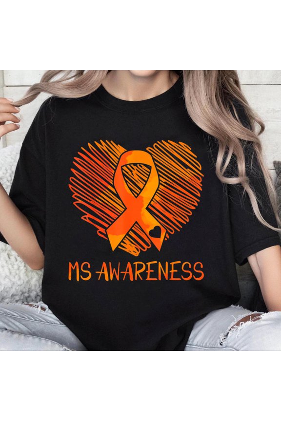 100% Cotton Unisex Ms Awareness Multiple Sclerosis Awareness T-Shirt
