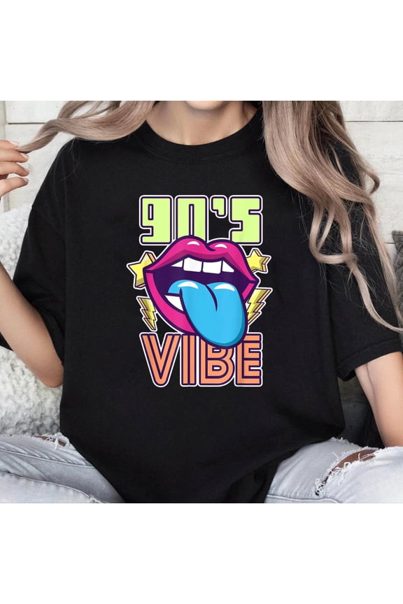 100% Cotton Unisex Nineties 90s Vibe 1990s Generation Theme Party Retro 90s T-Shirt