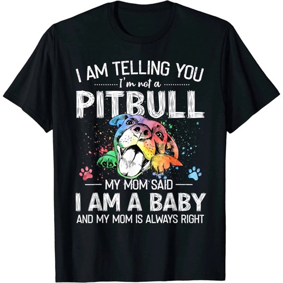 100% Cotton Unisex Pitbull Shirt, Funny Dog Owner Graphic Tee for Men Women, Pet Lover T Shirt, Animal Humor Gift Shirt, Casual Short Sleeve Everyday Apparel