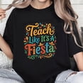 thumbnail image 1 of 100% Cotton Unisex Teach Like It’s a Fiesta Teacher Appreciation Cinco de Mayo Comfort Colors Adult Heavyweight T-Shirt, 1 of 5