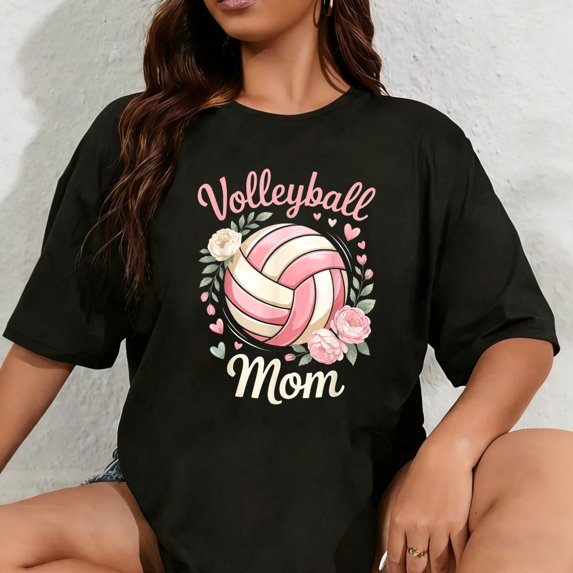 100% Cotton Unisex Volleyball Mom T-Shirt