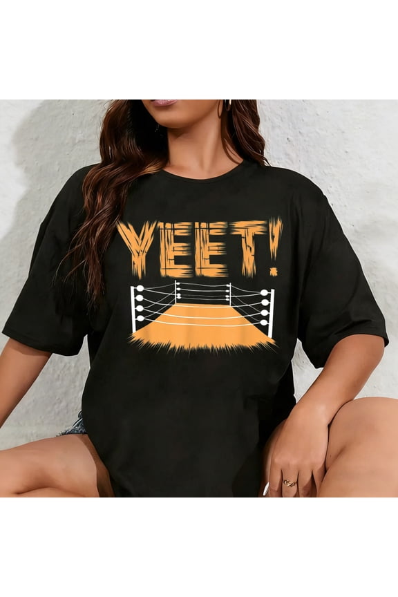 100% Cotton Unisex Yeet Tshirt Funny Saying Meme Slang Men Women T-Shirt