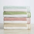 thumbnail image 1 of 100% Cotton Velour Cabana Stripe Beach & Pool Towels 4 Pack - 30" x 60", 1 of 6