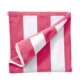 thumbnail image 1 of 100% Cotton Cabana Striped Oversized Beach & Pool Towels (35" x 70", Bright Pink), 1 of 6