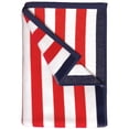 thumbnail image 1 of 100% Cotton Velour Stripe Border Oversized Beach & Pool Towels - 35" x 70", 1 of 6