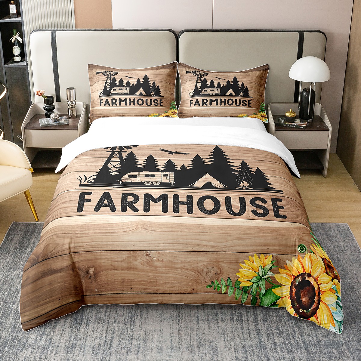 Rustic Fields Duvet Cover Set NCU0PVL270