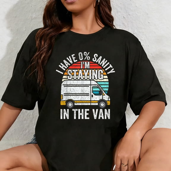 100% Cotton Vintage I'm Staying in Tha Van Phasmophobia Gamer Man Women T-Shirt