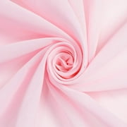 FWD Cotton Voile Lightweight Hypoallergenic Natural Sheer 58 Machine Washable Fabric By The Yard For Sewing, Crafts, Quilting, Decor Pink, 1 Yard