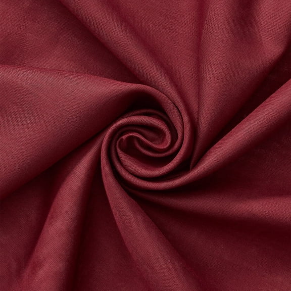 FWD Cotton Voile Lightweight Hypoallergenic Natural Sheer 58" Machine Washable Fabric By The Yard For Sewing, Crafts, Quilting, & Decor (Wine, 1 Yard)