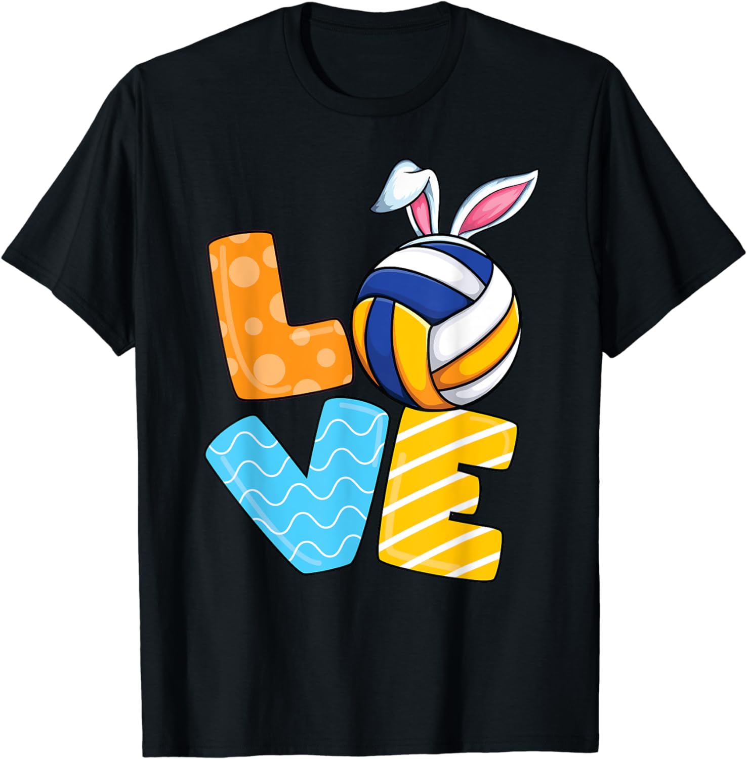 100 Cotton Volleyball Easter Bunny Ear Volleyball Player Easter Day T