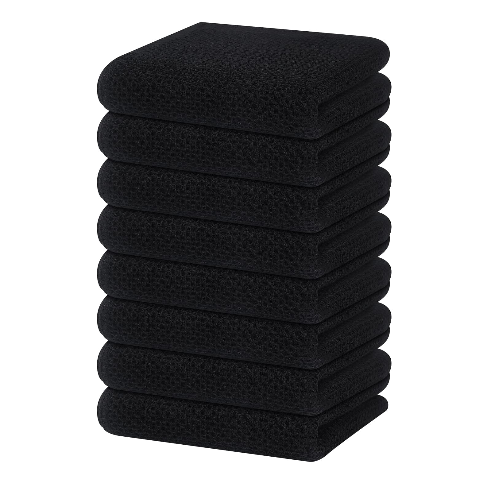 100% Cotton Waffle Weave Kitchen Dish Cloths 8-Pack - Walmart.com