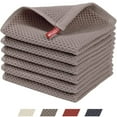 100 Cotton Waffle Weave Kitchen Dish Cloths, Ultra Soft Absorbent Quick Drying Dish Towels