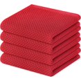 thumbnail image 1 of 100% Cotton Waffle Weave Kitchen Dish Towels, Ultra Soft Absorbent Quick Drying Cleaning Towel, 13 x 28 Inches, 6-Pack, Brick Red, 1 of 15